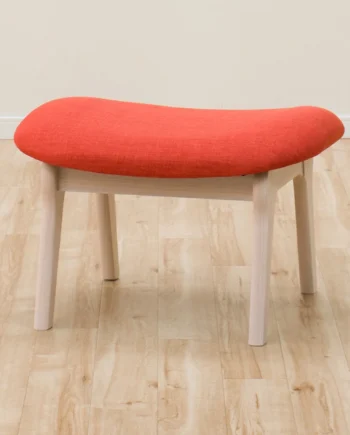 Stool Relax Wide Whitewash / Orange