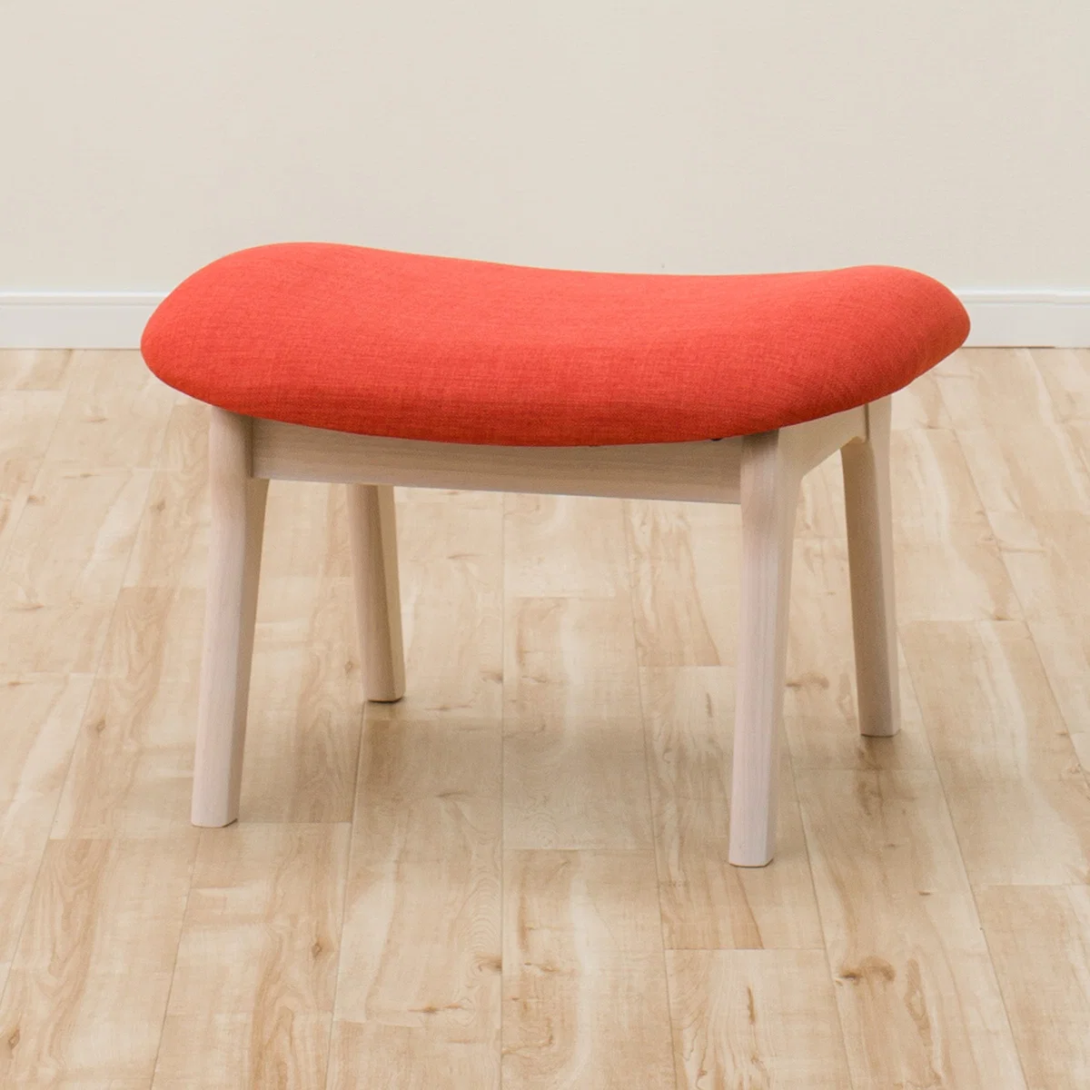 Stool Relax Wide Whitewash / Orange