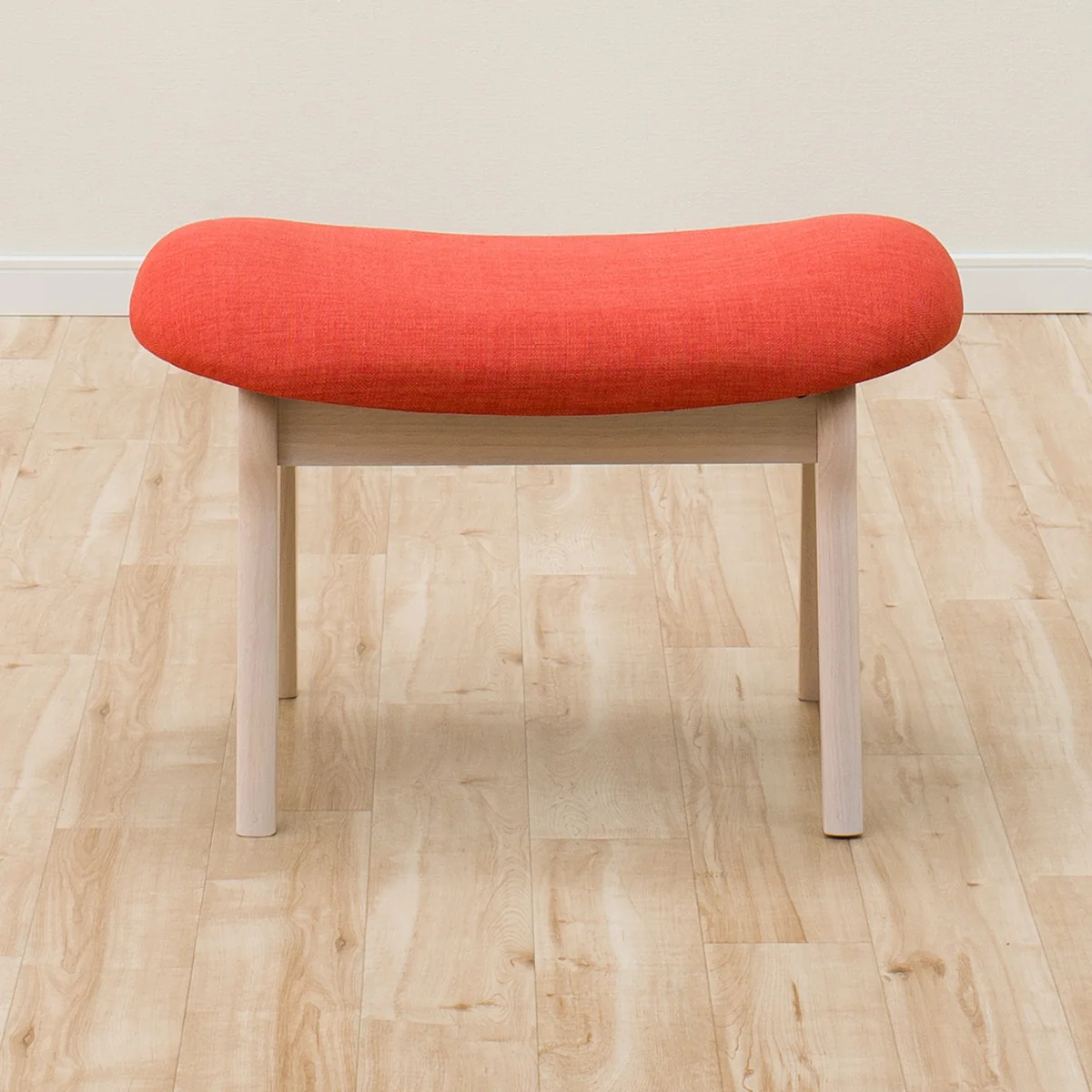 Stool Relax Wide Whitewash / Orange