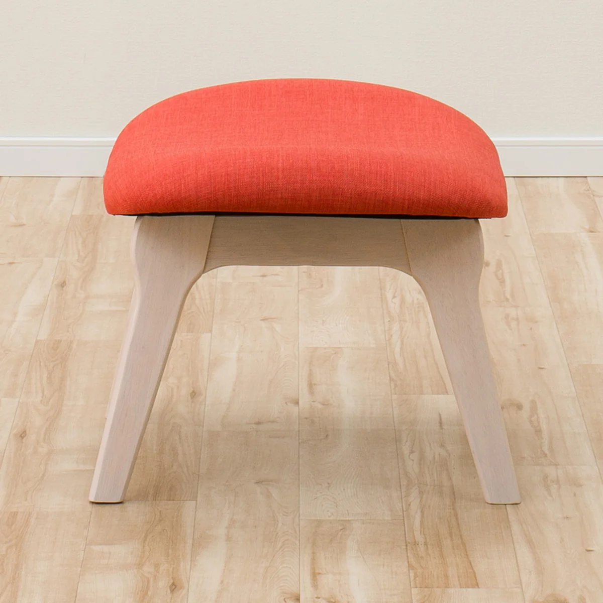 Stool Relax Wide Whitewash / Orange