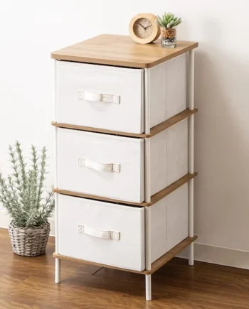 Slim Chest White (3 Drawers)