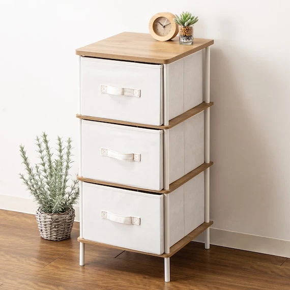 Slim Chest White (3 Drawers)