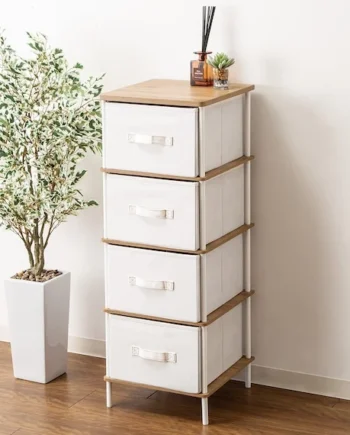 Slim Chest White (4 Drawers)