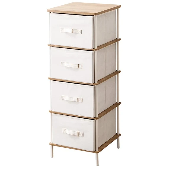 Slim Chest White (4 Drawers)