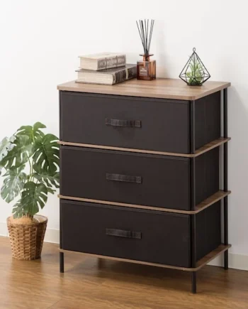 Chest Black (3 Drawers)