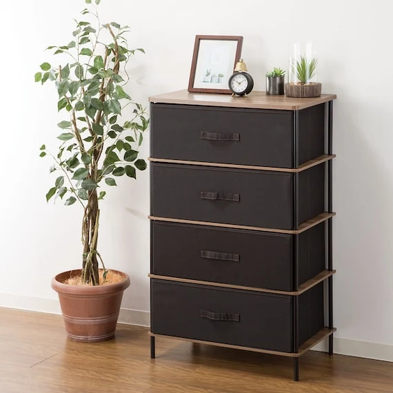 Chest Black (4 Drawers)