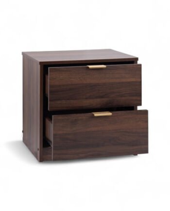 Mocha Lux 2 Drawer Pedestal