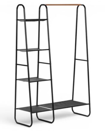 Clothes Rack Hanging Rail with 5 Shelves